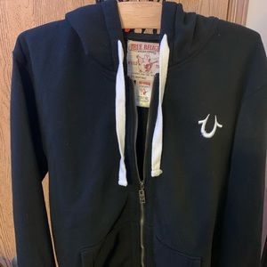 CLASSIC TRUE RELIGION ZIP UP HOODIE!!!